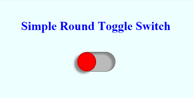 Simple Round Toggle Switch