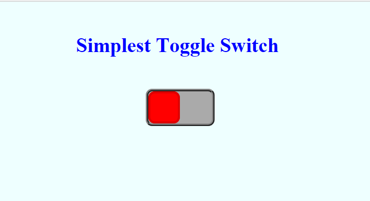 Simplest Toggle Switch